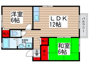 グリーンテリア第６の物件間取画像